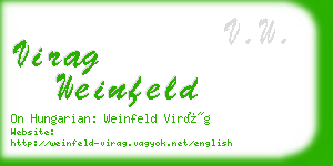 virag weinfeld business card